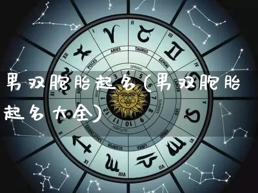 男双胞胎起名(男双胞胎起名大全)_https://www.dao-sheng-yuan.com_起名_第1张