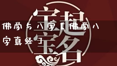 佛学与八字【佛学八字真经】_https://www.dao-sheng-yuan.com_八字_第1张