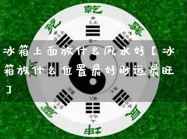 冰箱上面放什么风水好【冰箱放什么位置最好财运最旺】_https://www.dao-sheng-yuan.com_道源国学_第1张