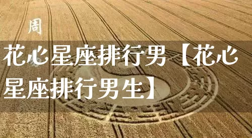 花心星座排行男【花心星座排行男生】_https://www.dao-sheng-yuan.com_十二星座_第1张
