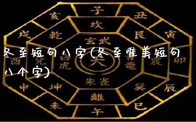 冬至短句八字(冬至唯美短句八个字)_https://www.dao-sheng-yuan.com_生肖属相_第1张