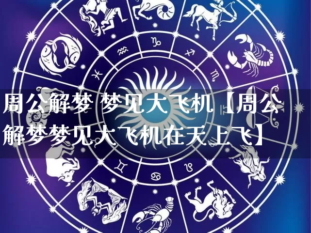周公解梦 梦见大飞机【周公解梦梦见大飞机在天上飞】_https://www.dao-sheng-yuan.com_五行_第1张