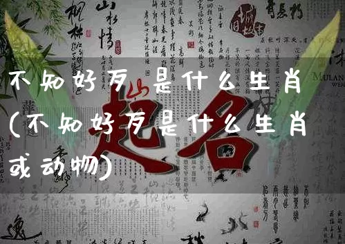 不知好歹 是什么生肖(不知好歹是什么生肖或动物)_https://www.dao-sheng-yuan.com_生肖属相_第1张