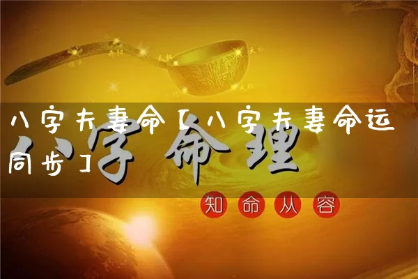 八字夫妻命【八字夫妻命运同步】_https://www.dao-sheng-yuan.com_算命_第1张