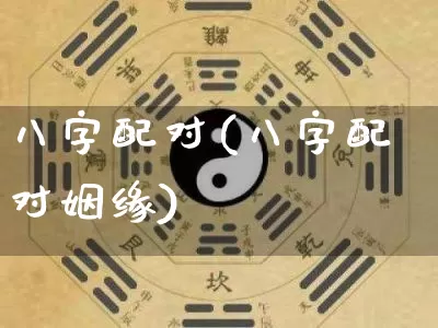 八字配对(八字配对姻缘)_https://www.dao-sheng-yuan.com_风水_第1张