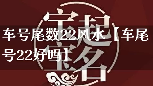 车号尾数22风水【车尾号22好吗】_https://www.dao-sheng-yuan.com_风水_第1张