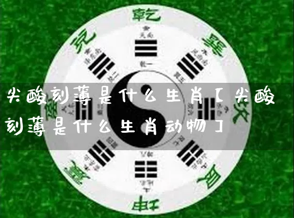 尖酸刻薄是什么生肖【尖酸刻薄是什么生肖动物】_https://www.dao-sheng-yuan.com_八字_第1张
