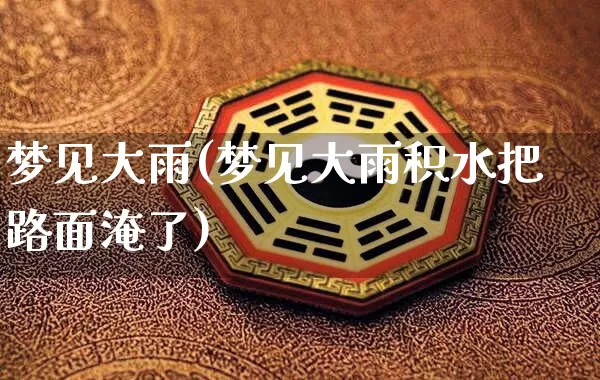 梦见大雨(梦见大雨积水把路面淹了)_https://www.dao-sheng-yuan.com_算命_第1张