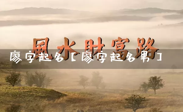 廖字起名【廖字起名男】_https://www.dao-sheng-yuan.com_道源国学_第1张