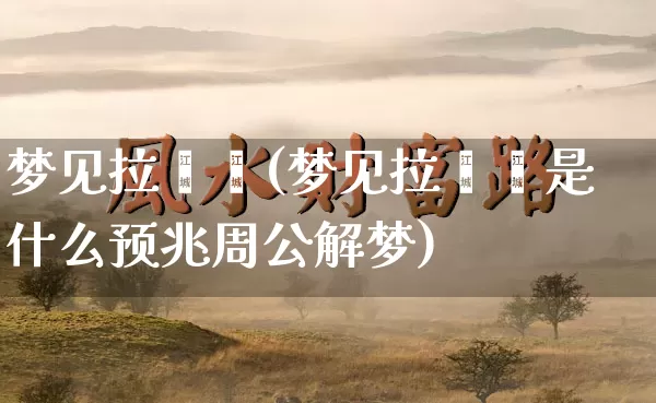 梦见拉粑粑(梦见拉粑粑是什么预兆周公解梦)_https://www.dao-sheng-yuan.com_生肖属相_第1张