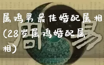 属鸡男最佳婚配属相(28岁属鸡婚配属相)_https://www.dao-sheng-yuan.com_八字_第1张