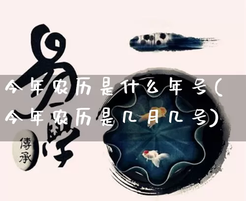 今年农历是什么年号(今年农历是几月几号)_https://www.dao-sheng-yuan.com_周公解梦_第1张