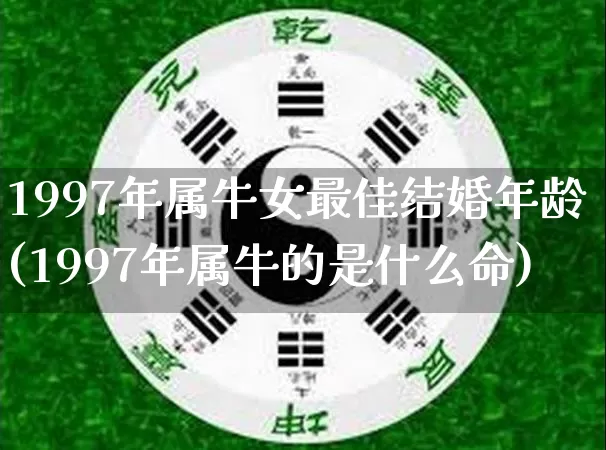1997年属牛女最佳结婚年龄(1997年属牛的是什么命)_https://www.dao-sheng-yuan.com_八字_第1张