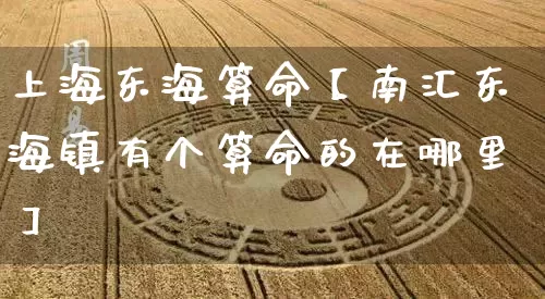 上海东海算命【南汇东海镇有个算命的在哪里】_https://www.dao-sheng-yuan.com_道源国学_第1张