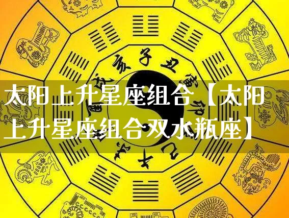 太阳上升星座组合【太阳上升星座组合双水瓶座】_https://www.dao-sheng-yuan.com_风水_第1张