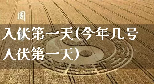 入伏第一天(今年几号入伏第一天)_https://www.dao-sheng-yuan.com_算命_第1张