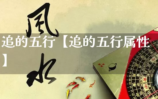 追的五行【追的五行属性】_https://www.dao-sheng-yuan.com_易经_第1张
