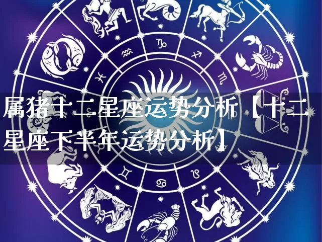 属猪十二星座运势分析【十二星座下半年运势分析】_https://www.dao-sheng-yuan.com_八字_第1张