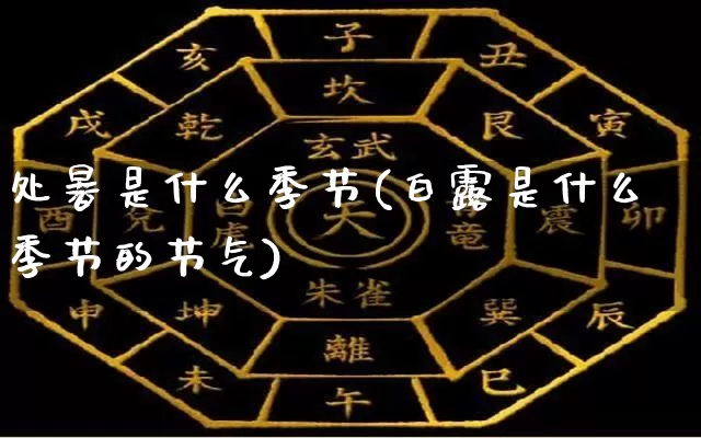 处暑是什么季节(白露是什么季节的节气)_https://www.dao-sheng-yuan.com_易经_第1张