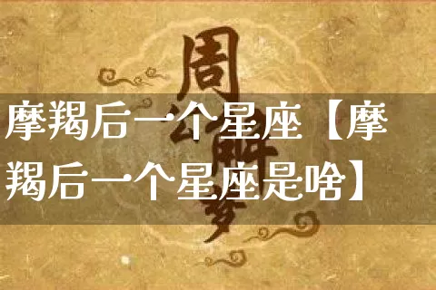 摩羯后一个星座【摩羯后一个星座是啥】_https://www.dao-sheng-yuan.com_生肖属相_第1张
