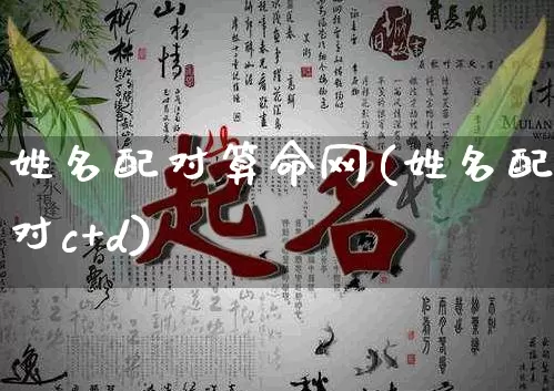 姓名配对算命网(姓名配对c+d)_https://www.dao-sheng-yuan.com_风水_第1张