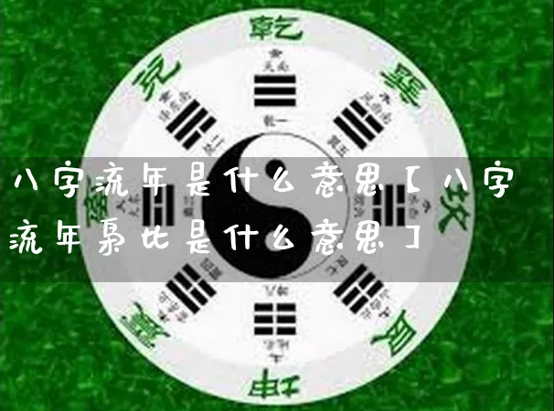 八字流年是什么意思【八字流年枭比是什么意思】_https://www.dao-sheng-yuan.com_风水_第1张