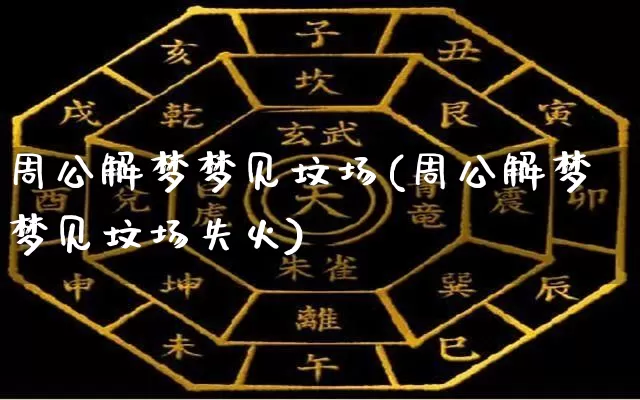 周公解梦梦见坟场(周公解梦梦见坟场失火)_https://www.dao-sheng-yuan.com_周公解梦_第1张