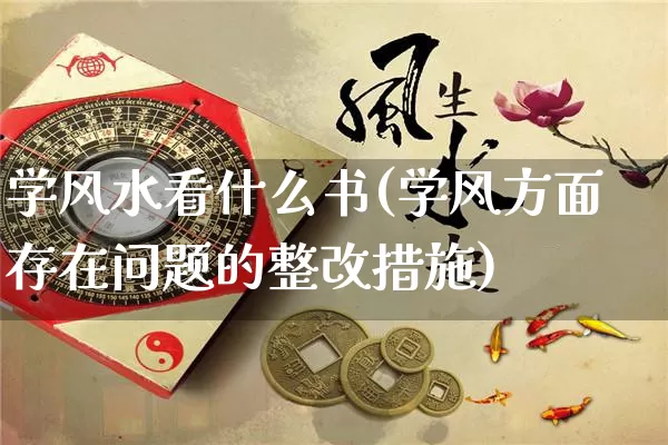 学风水看什么书(学风方面存在问题的整改措施)_https://www.dao-sheng-yuan.com_起名_第1张