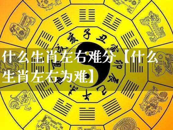 什么生肖左右难分【什么生肖左右为难】_https://www.dao-sheng-yuan.com_生肖属相_第1张