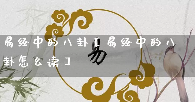 易经中的八卦【易经中的八卦怎么读】_https://www.dao-sheng-yuan.com_生肖属相_第1张