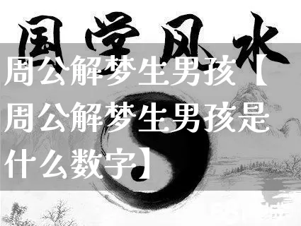 周公解梦生男孩【周公解梦生男孩是什么数字】_https://www.dao-sheng-yuan.com_周公解梦_第1张