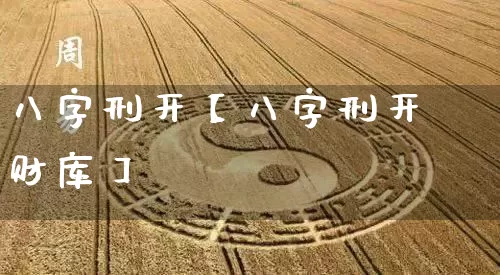 八字刑开【八字刑开财库】_https://www.dao-sheng-yuan.com_生肖属相_第1张