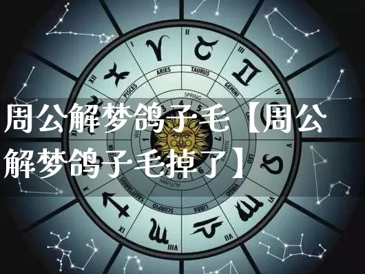 周公解梦鸽子毛【周公解梦鸽子毛掉了】_https://www.dao-sheng-yuan.com_起名_第1张