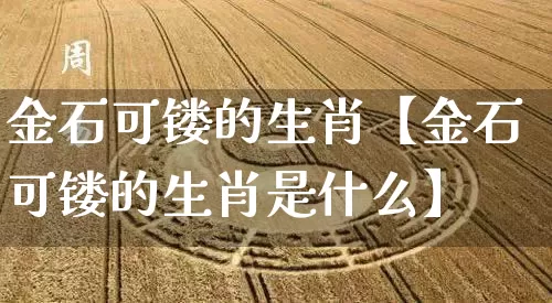 金石可镂的生肖【金石可镂的生肖是什么】_https://www.dao-sheng-yuan.com_道源国学_第1张