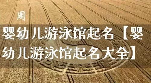 婴幼儿游泳馆起名【婴幼儿游泳馆起名大全】_https://www.dao-sheng-yuan.com_起名_第1张