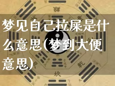 梦见自己拉屎是什么意思(梦到大便意思)_https://www.dao-sheng-yuan.com_十二星座_第1张