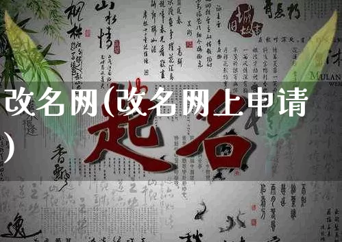 改名网(改名网上申请)_https://www.dao-sheng-yuan.com_道源国学_第1张