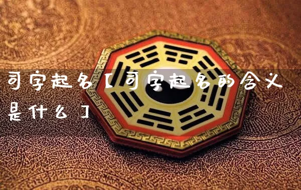 司字起名【司字起名的含义是什么】_https://www.dao-sheng-yuan.com_起名_第1张