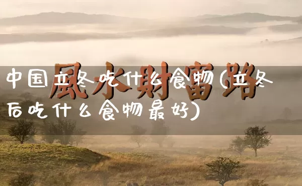 中国立冬吃什么食物(立冬后吃什么食物最好)_https://www.dao-sheng-yuan.com_起名_第1张