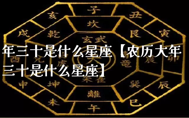 年三十是什么星座【农历大年三十是什么星座】_https://www.dao-sheng-yuan.com_道源国学_第1张