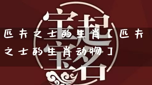 匹夫之士的生肖【匹夫之士的生肖动物】_https://www.dao-sheng-yuan.com_生肖属相_第1张