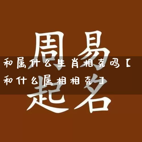 和属什么生肖相克吗【和什么属相相克】_https://www.dao-sheng-yuan.com_风水_第1张