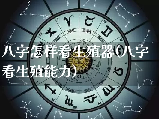八字怎样看生殖器(八字看生殖能力)_https://www.dao-sheng-yuan.com_八字_第1张