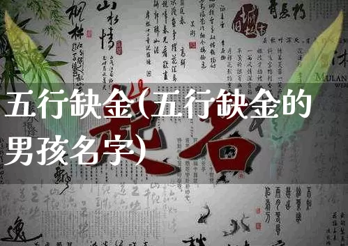 五行缺金(五行缺金的男孩名字)_https://www.dao-sheng-yuan.com_道源国学_第1张
