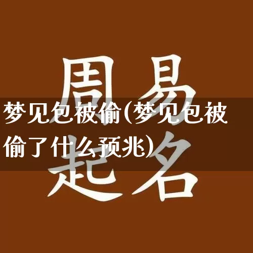 梦见包被偷(梦见包被偷了什么预兆)_https://www.dao-sheng-yuan.com_风水_第1张