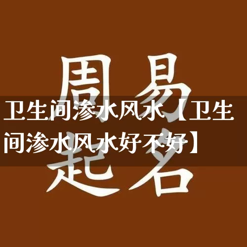 卫生间渗水风水【卫生间渗水风水好不好】_https://www.dao-sheng-yuan.com_生肖属相_第1张