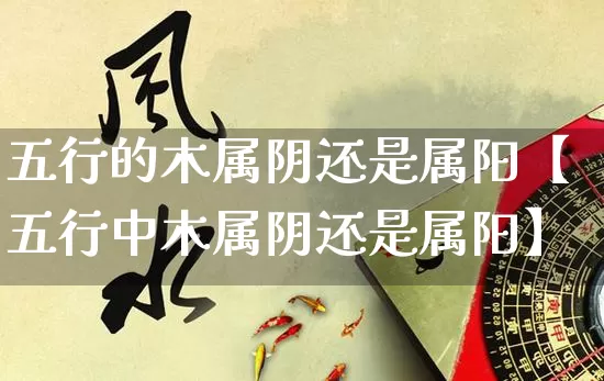 五行的木属阴还是属阳【五行中木属阴还是属阳】_https://www.dao-sheng-yuan.com_八字_第1张