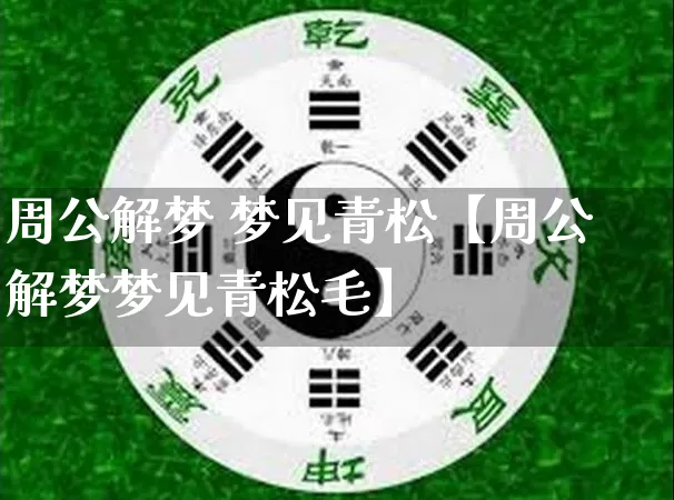周公解梦 梦见青松【周公解梦梦见青松毛】_https://www.dao-sheng-yuan.com_周公解梦_第1张