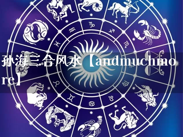 孙海三合风水【andmuchmore】_https://www.dao-sheng-yuan.com_五行_第1张