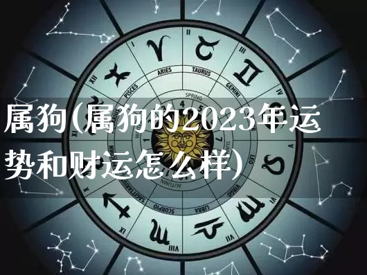 属狗(属狗的2023年运势和财运怎么样)_https://www.dao-sheng-yuan.com_周公解梦_第1张